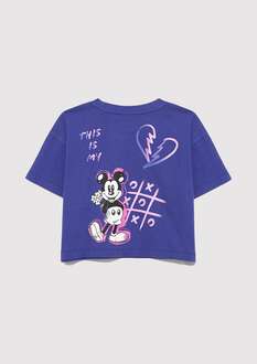 Mavi Mickey Baskılı Çocuk Tişört 7610297-70908 - 4