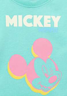 Mavi Mickey Mouse Baskılı Yeşil Çocuk Tişört 7610332-71673 - 3