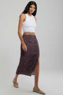 Mavi Mıdı Dokuma Kadın Etek 1310446-86640 - Mavi (1)