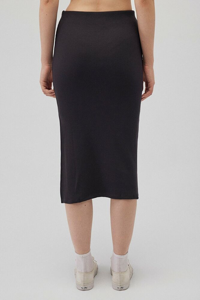 Mavi Mıdı Örme Kömür Kadın Etek 1310564-70087 - 5