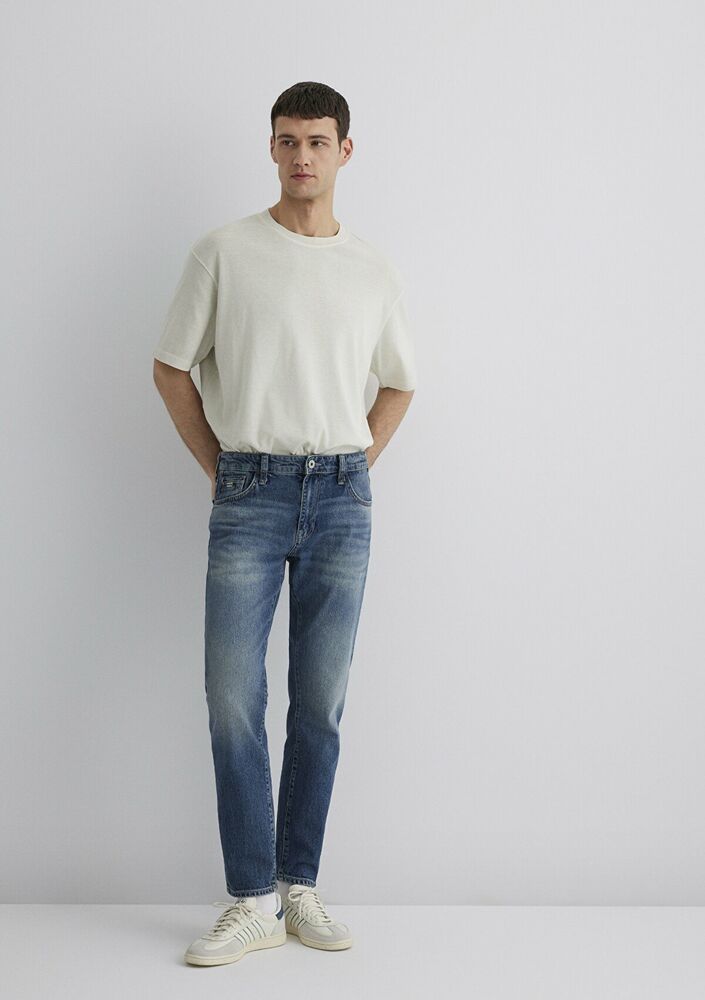 Mavi Mılan Authentic Blue Mavi Pro Tapered Normal Bel Daralan Paça Erkek Jean Pantolon 0081089655 - 1