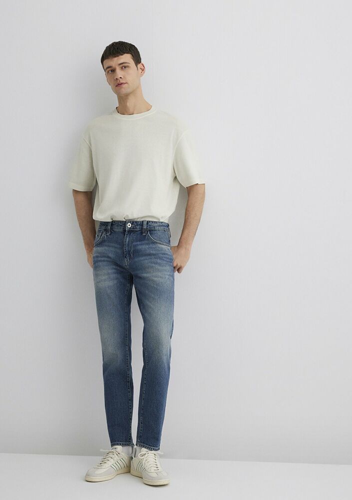 Mavi Mılan Authentic Blue Mavi Pro Tapered Normal Bel Daralan Paça Erkek Jean Pantolon 0081089655 - 2