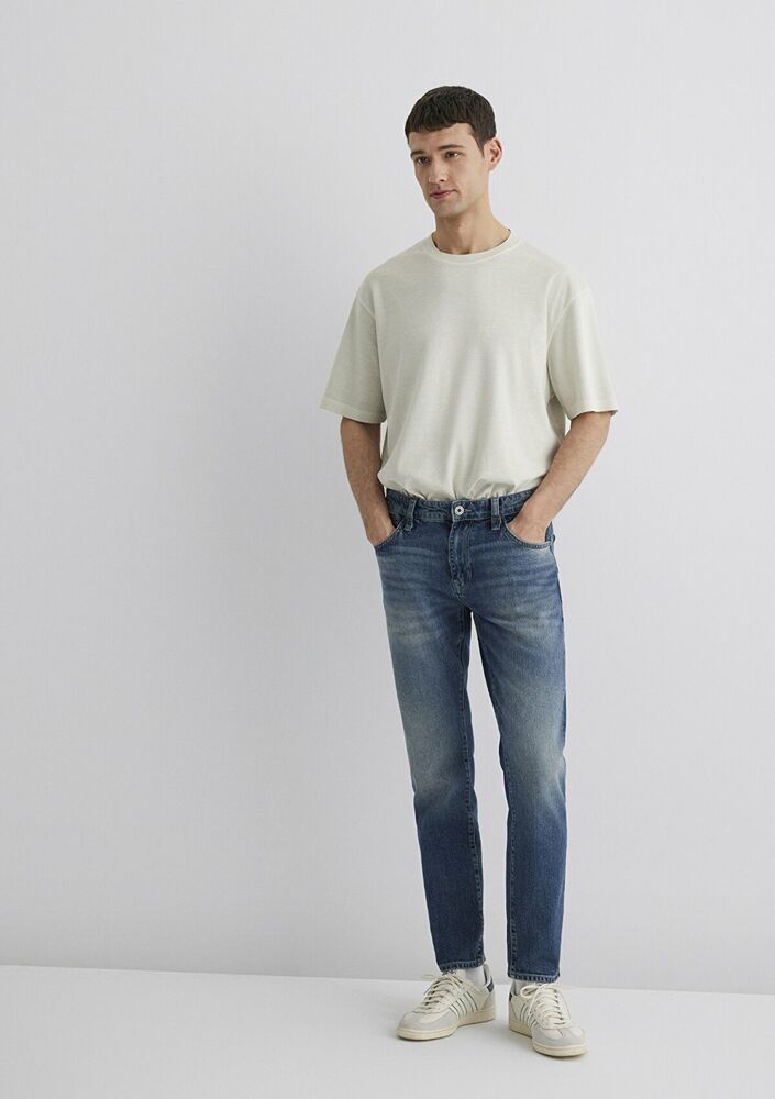 Mavi Mılan Authentic Blue Mavi Pro Tapered Normal Bel Daralan Paça Erkek Jean Pantolon 0081089655 - 3