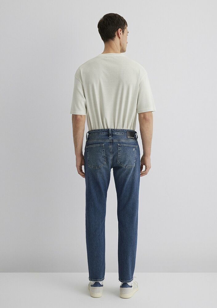 Mavi Mılan Authentic Blue Mavi Pro Tapered Normal Bel Daralan Paça Erkek Jean Pantolon 0081089655 - 5