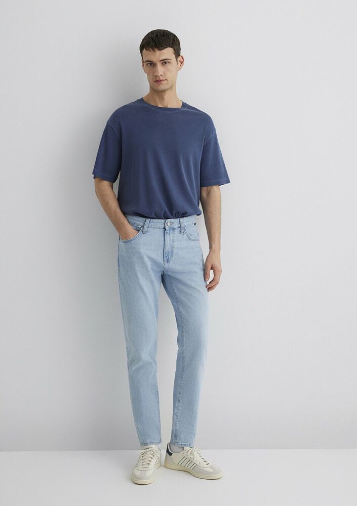 Mavi Mılan Bleach Premium Blue Tapered Normal Bel Daralan Paça Erkek Jean Pantolon 0081089804 - 4