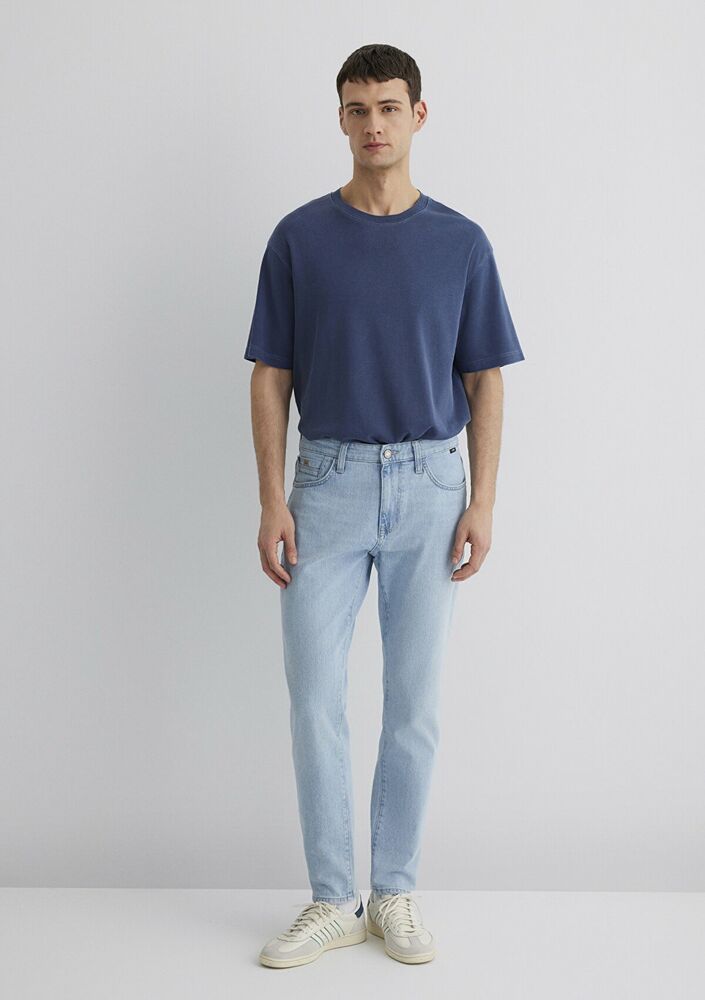 Mavi Mılan Bleach Premium Blue Tapered Normal Bel Daralan Paça Erkek Jean Pantolon 0081089804 - 5