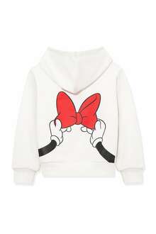 Mavi Mınnıe Baskılı Kapişonlu Kırık Beyaz Çocuk Sweat 7S10081-70057 - 4