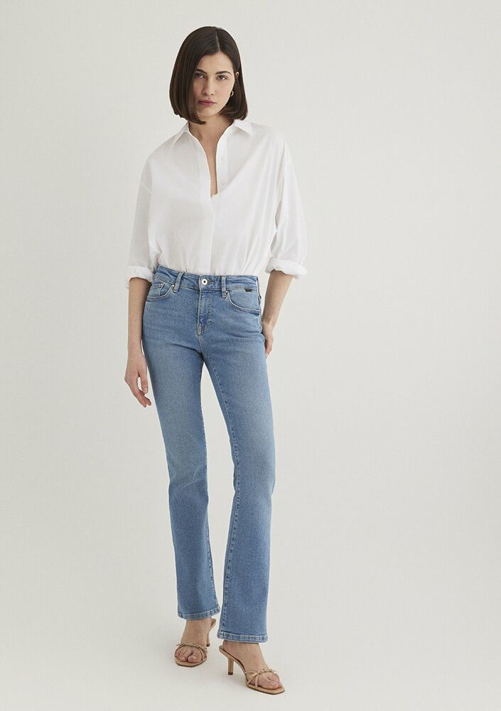 Mavi Molly Lt Blue Gold Shape Kadın Jean Pantolon 1013686812 - 2