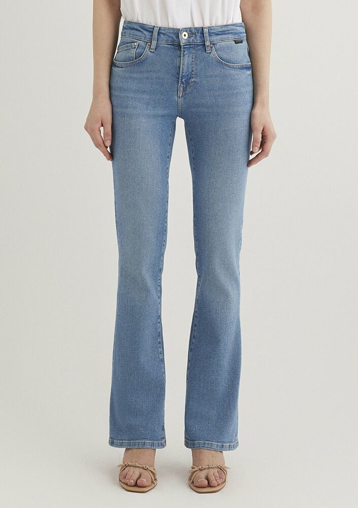 Mavi Molly Lt Blue Gold Shape Kadın Jean Pantolon 1013686812 - 3