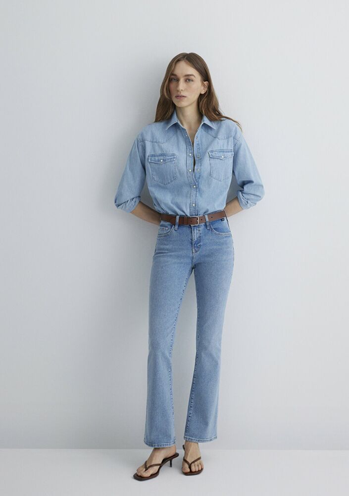 Mavi Molly Lt Premium Blue Kadın Jean Pantolon 1013689190 - 1