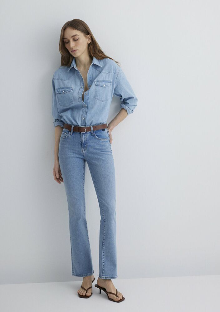 Mavi Molly Lt Premium Blue Kadın Jean Pantolon 1013689190 - 2