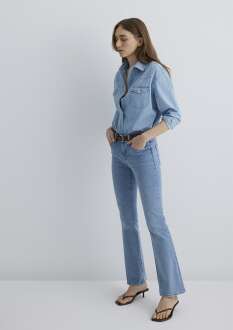 Mavi Molly Lt Premium Blue Kadın Jean Pantolon 1013689190 - 3