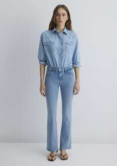 Mavi Molly Lt Premium Blue Kadın Jean Pantolon 1013689190 - 4