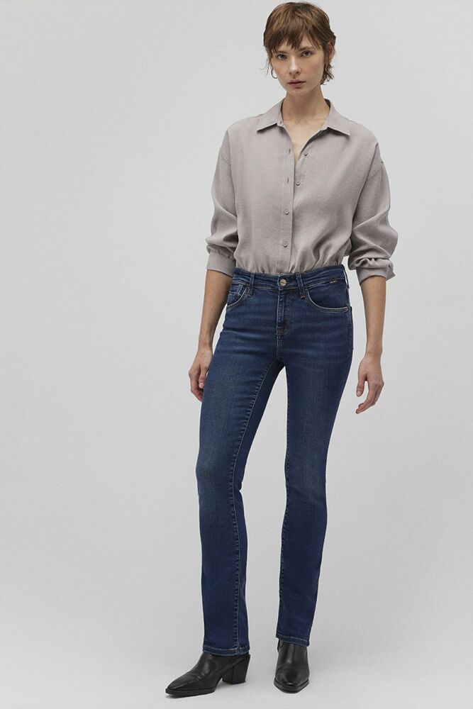 Mavi Mona Dark Brushed Gold Kadın Jean Pantolon 1049787784 - 2