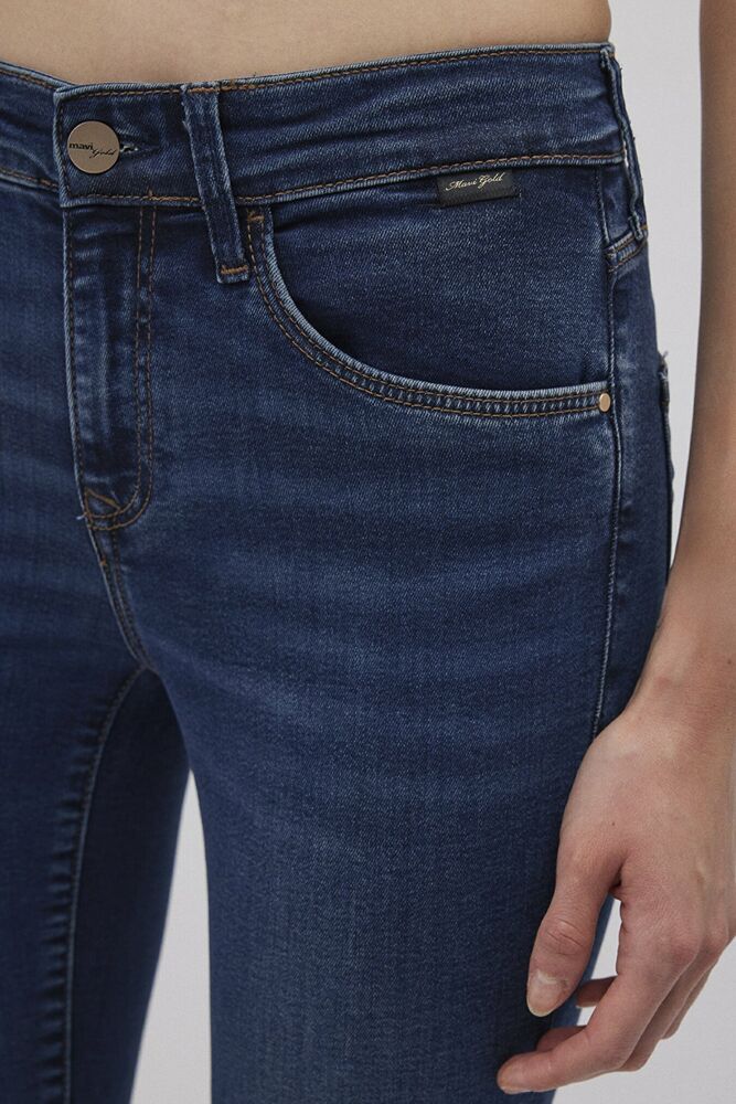 Mavi Mona Dark Brushed Gold Kadın Jean Pantolon 1049787784 - 5