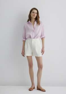 Mavi MorLoose Fit Bol Rahat Kesim Kadın Keten Gömlek 1210747-70507 - Mavi (1)