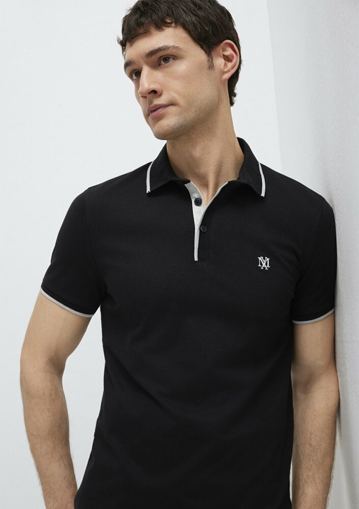 Mavi Mühür Logo Siyah Erkek Polo Tişört 0613266-900 (1)