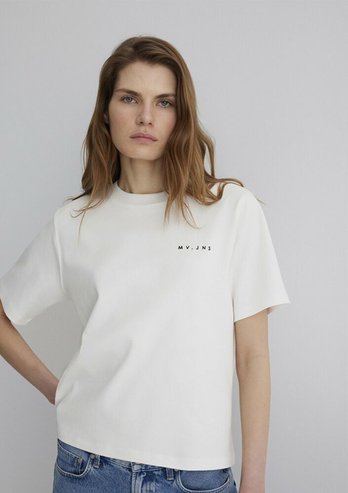 Mavi Mv Baskılı Kadın Tişört 1613148-80194