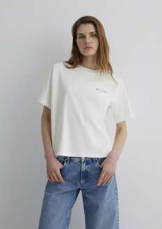 Mavi Mv Baskılı Kadın Tişört 1613148-80194 - Mavi (1)