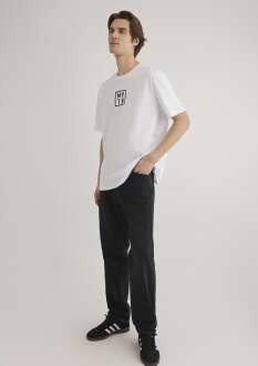 Mavi Mvtr Beyaz Erkek Tişört 0612004-620 - Mavi (1)