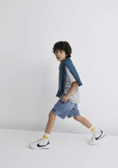 Mavi Neptune Mid Blue Denim Çocuk Jean Şort 6411056-89443 - Mavi (1)