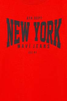 Mavi New York Baskılı Turuncu Çocuk Tişört 6610182-70480 - 3