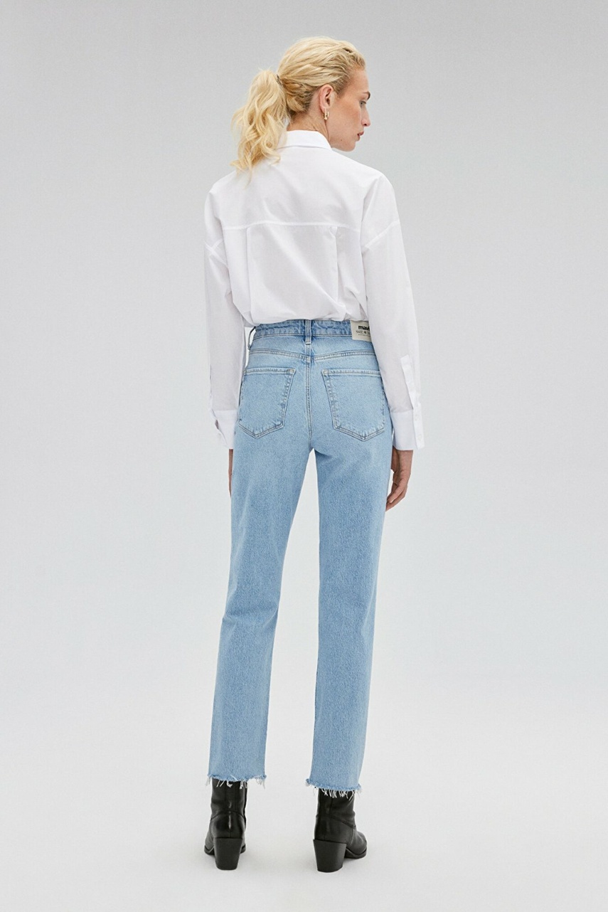 Mavi New York Bleach Classic Denım Kadın Jean Pantolon 101441-86391 - 4