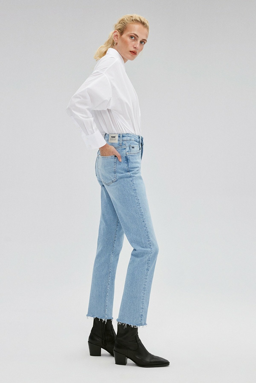 Mavi New York Bleach Classic Denım Kadın Jean Pantolon 101441-86391 - 5