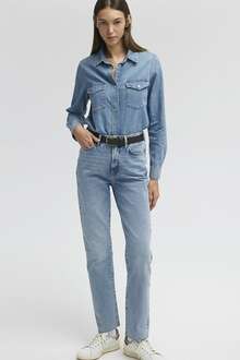 Mavi New York Mid Brushed Classic Denim Kadın Jean Pantolon 101441-86468 - 1