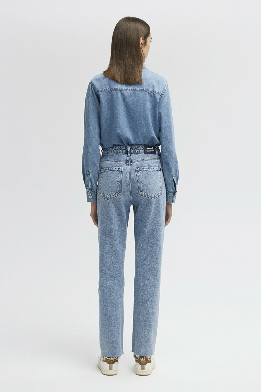 Mavi New York Mid Brushed Classic Denim Kadın Jean Pantolon 101441-86468 - 4