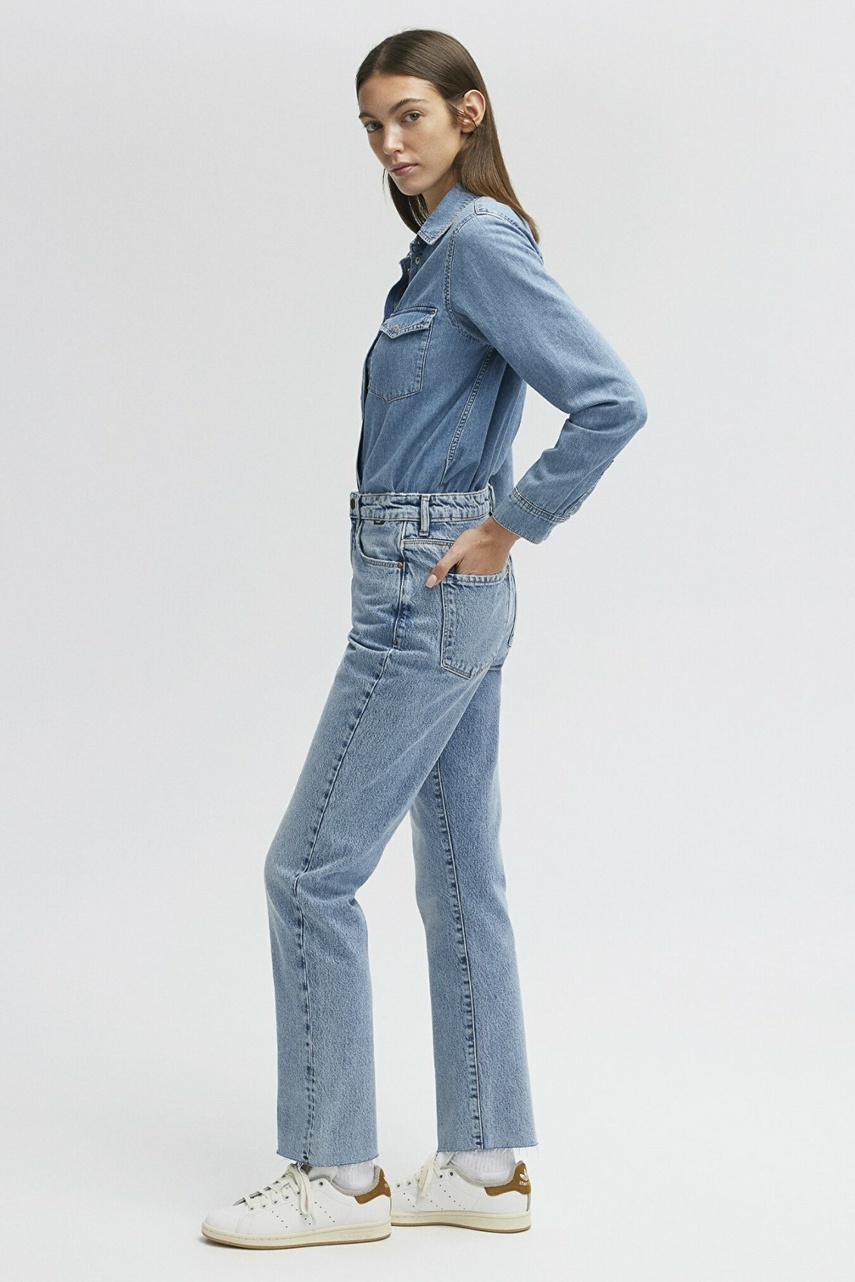 Mavi New York Mid Brushed Classic Denim Kadın Jean Pantolon 101441-86468 - 5