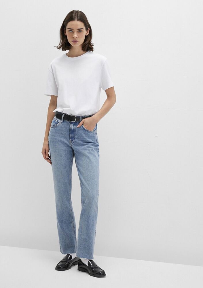 Mavi New York Real Blue Açık Mavi Straight Düz Paça Kadın Jean Pantolon 101441-90523 (1)