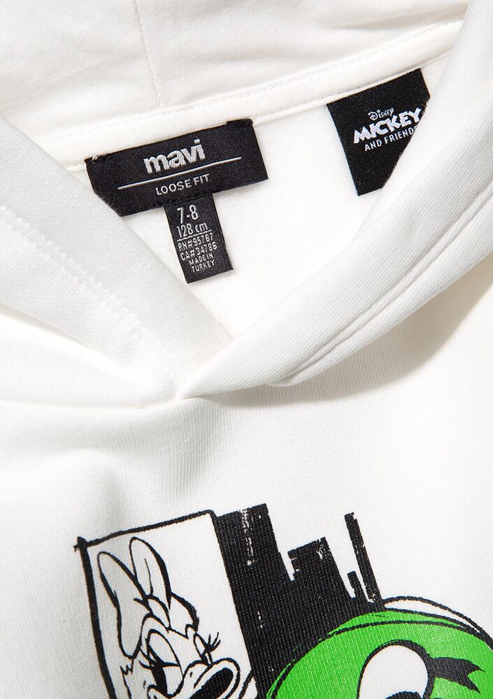 Mavi Nıckey & Frıends Baskılı Kapüşonlu Çocuk Sweat 6S10089-620 - 4