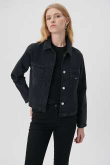 Mavi Nola Smoke Mavi Gold Kadın Jean Ceket 1110279-85864 - Mavi (1)