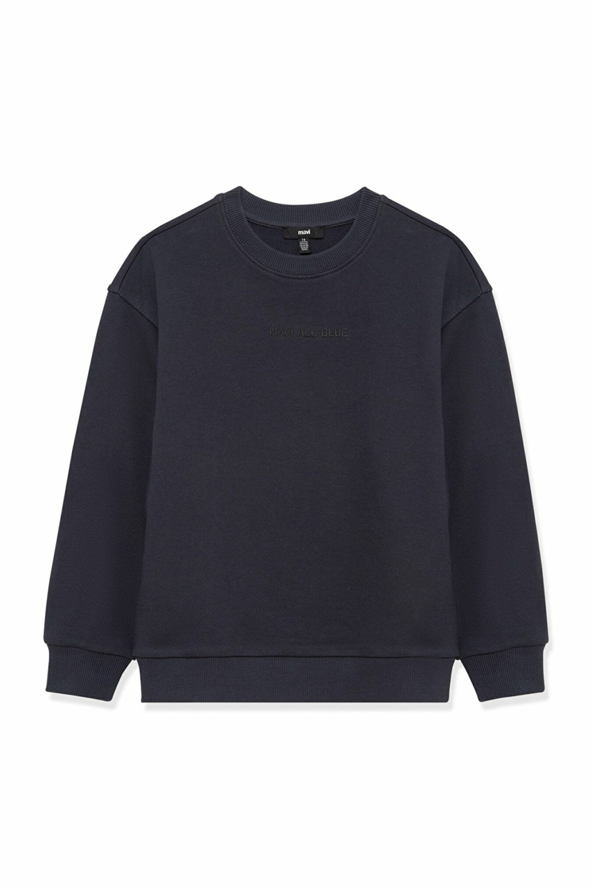 Mavi Organik Pamuklu Basıc Çocuk Sweat 6S10043-70087 - 1