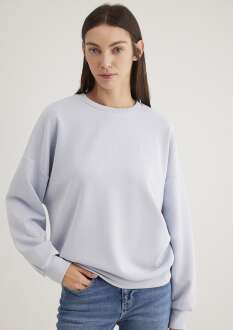 Mavi Oversize Kadın Sweat 168837-89201 - Mavi (1)