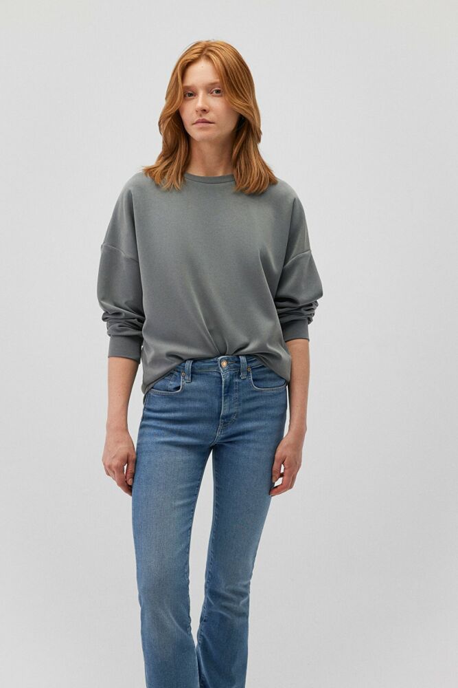 Mavi Oversıze Yosun Yeşili Kadın Sweat 168837-71598 - 1