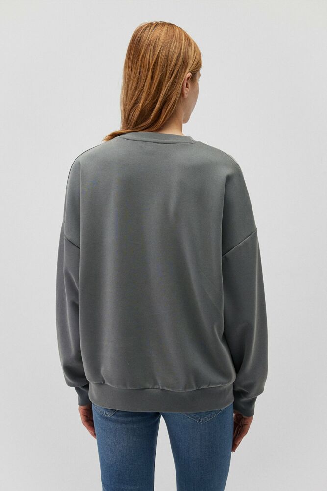 Mavi Oversıze Yosun Yeşili Kadın Sweat 168837-71598 - 4