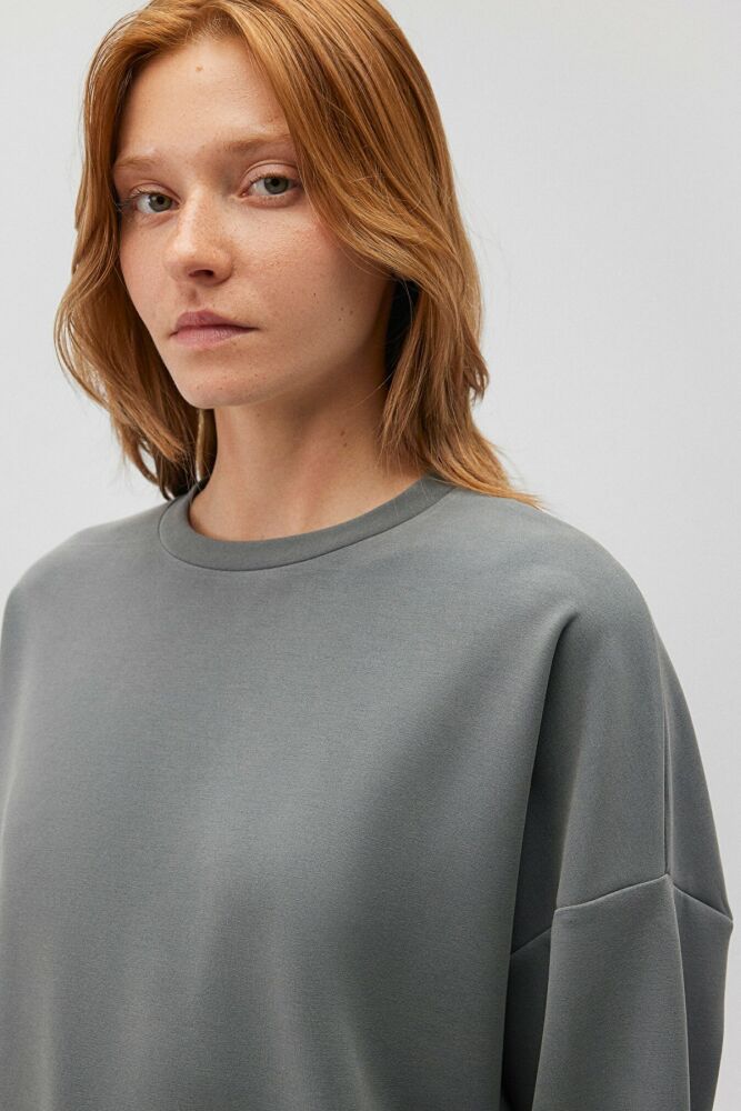 Mavi Oversıze Yosun Yeşili Kadın Sweat 168837-71598 - 5