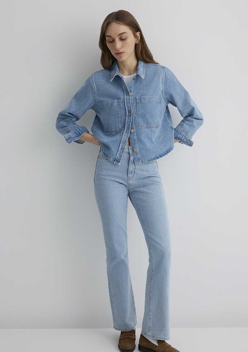 Mavi Paola Mavi Premium Indigo Mavisi Jean Gömlek 1210779-89212
