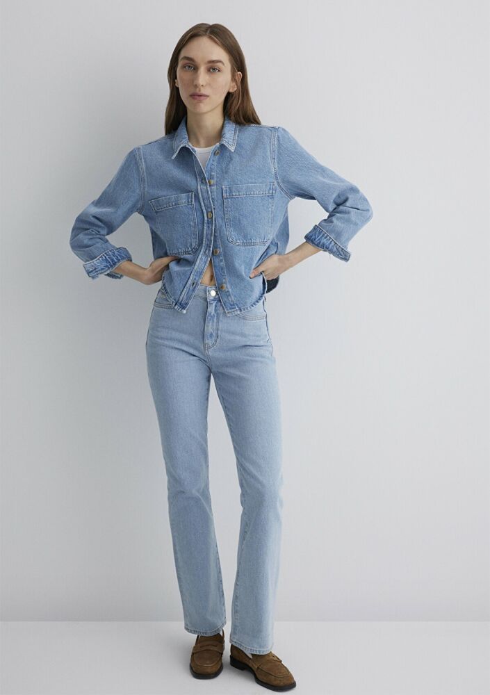 Mavi Paola Mavi Premium Indigo Mavisi Jean Gömlek 1210779-89212 (1)