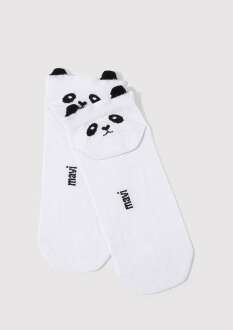 Mavi Patik Beyaz Kadın Çorap 1912466-620 - Mavi (1)