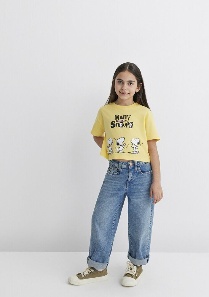 Mavi Peanuts Baskılı Canlı Sarı Çocuk Tişört 7610294-71368 - 1