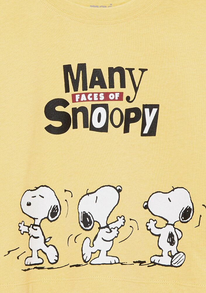Mavi Peanuts Baskılı Canlı Sarı Çocuk Tişört 7610294-71368 - 4