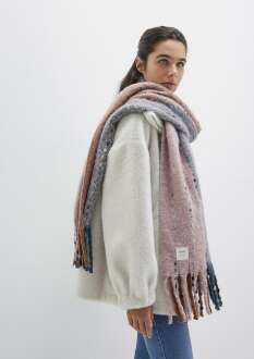 Mavi Pembe Kadın Atkı 1910697-17865 - Mavi