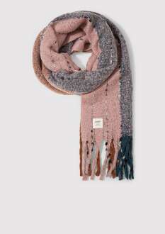 Mavi Pembe Kadın Atkı 1910697-17865 - Mavi (1)