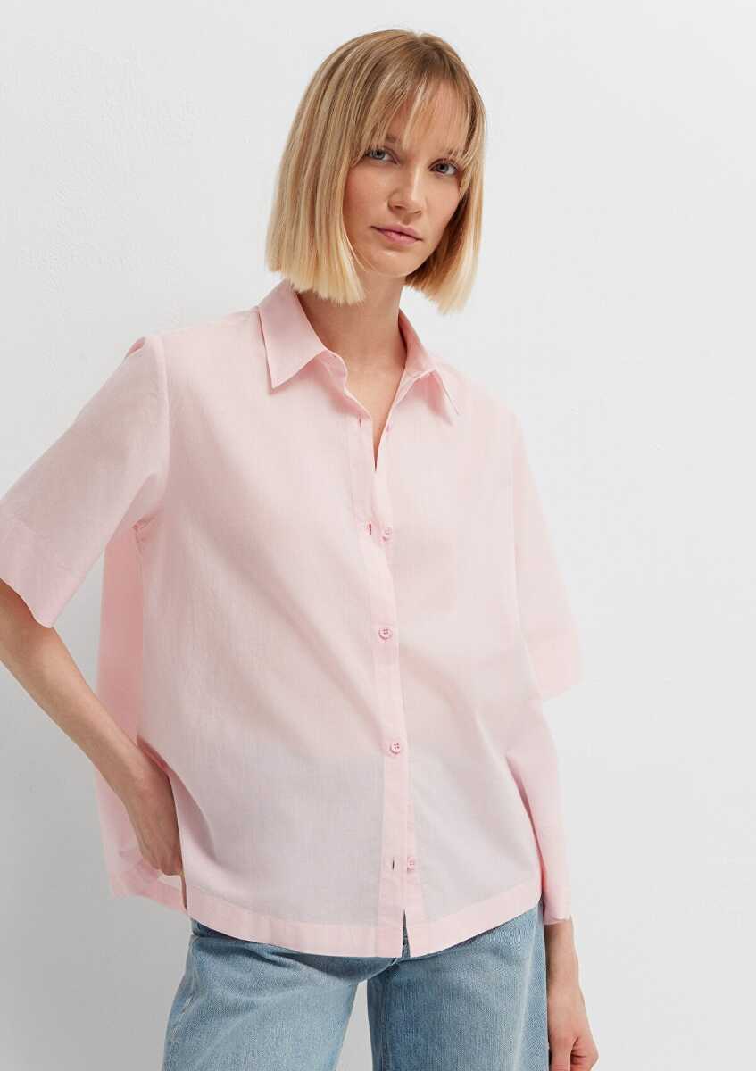 Mavi Pembe Loose Fit Kadın Gömlek 1211615-87110