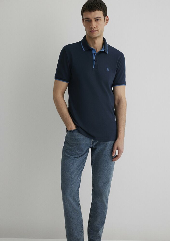 Mavi Polo Gece Lacivert Erkek T-shırt 062373-28417 - 1