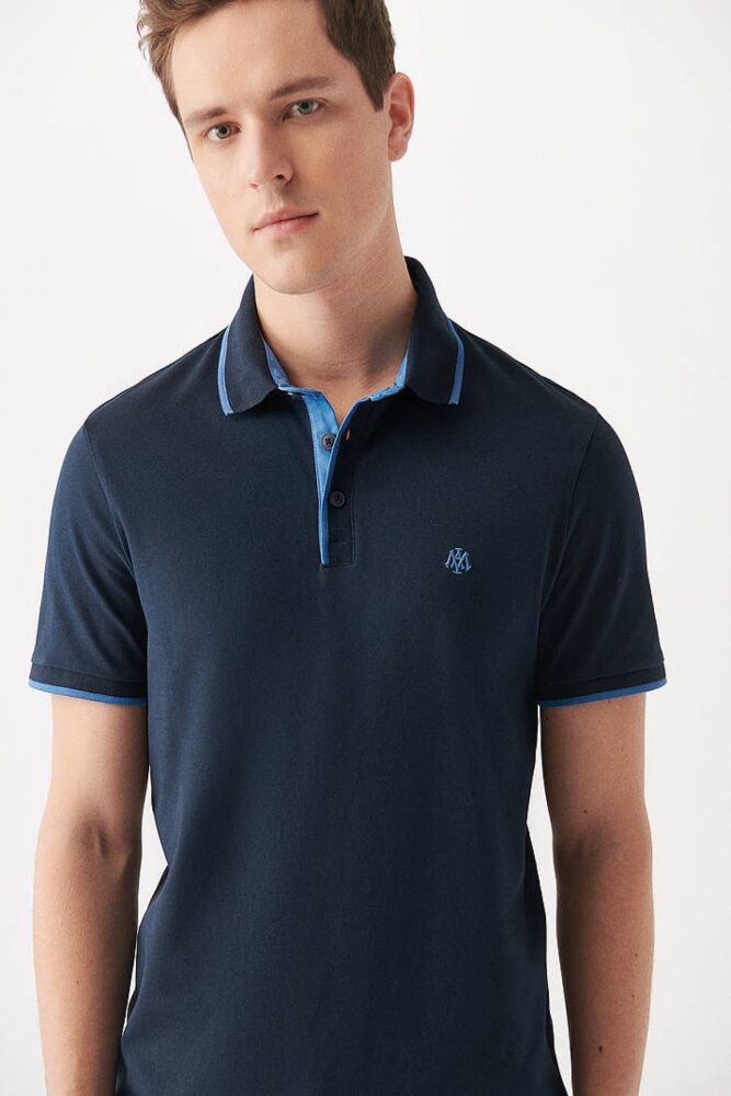 Mavi Polo Gece Lacivert Erkek T-shırt 062373-28417 (1)