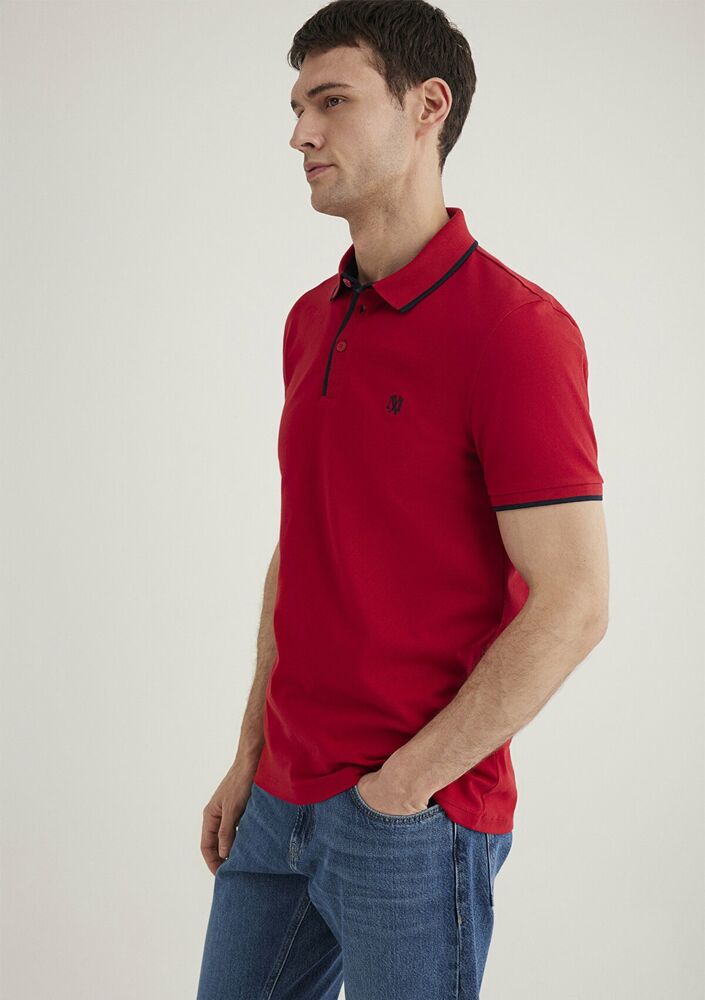 Mavi Polo Kırmızı Erkek Tişört 062373-28441 - 9